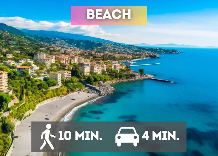 700 M From The Sea With Private Garage Apartamento Sanremo